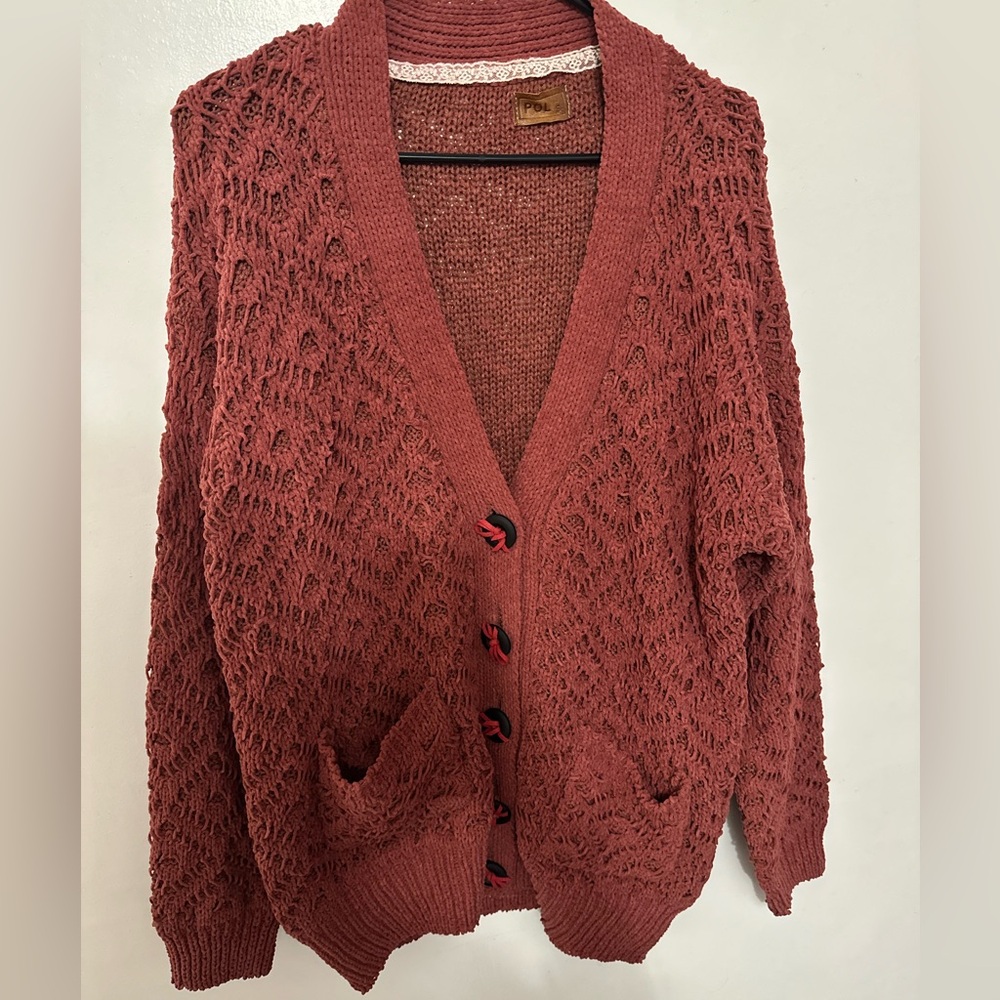 POL oversized chunky cardigan